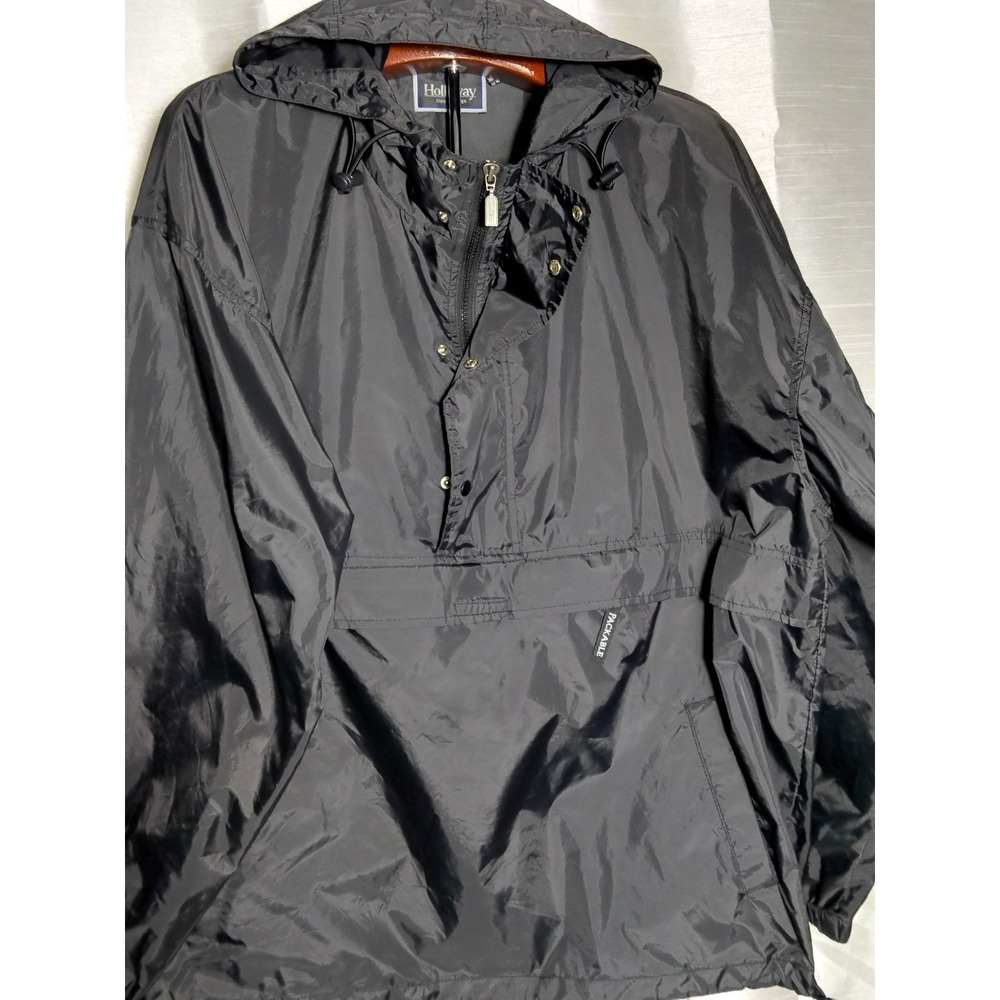 Holloway Men's Hooded Rain Jacket Size XL‎